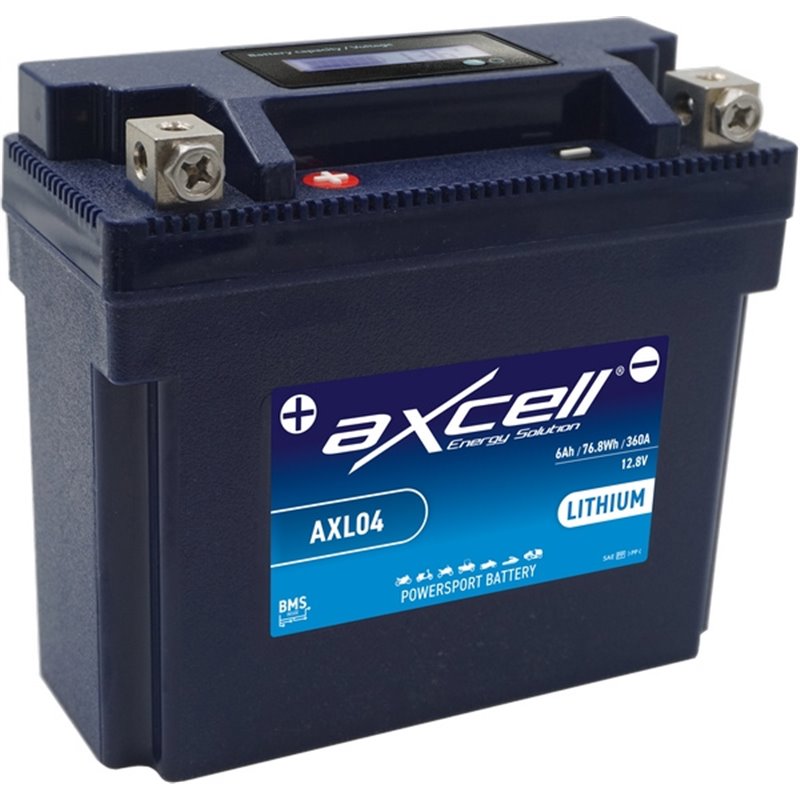 AXCELL motobatéria 12,8V 6Ah LITHIUM, AXL04