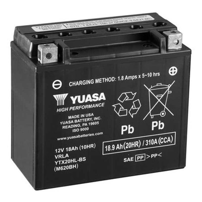 YUASA 18,9Ah Motobatéria 12V , 310A , YTX20HL-BS