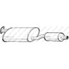 Stredný tlmič výfuku BOSAL 279-937