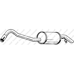 Koncový tlmič výfuku BOSAL 154-919