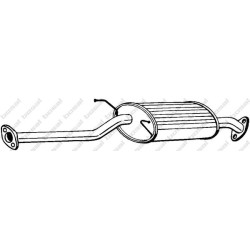 Stredný tlmič výfuku BOSAL 165-091