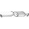 Stredný tlmič výfuku BOSAL 165-091