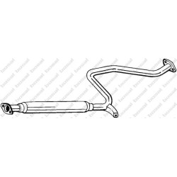Stredný tlmič výfuku BOSAL 279-685
