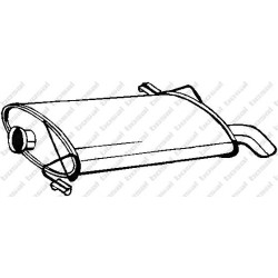 Koncový tlmič výfuku BOSAL 190-881