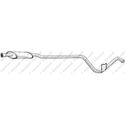 Stredný tlmič výfuku BOSAL 287-163