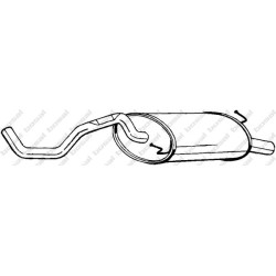 Koncový tlmič výfuku BOSAL 278-463