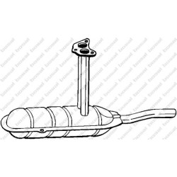 Stredný tlmič výfuku BOSAL 220-645