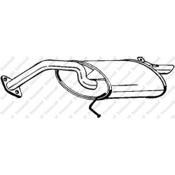 Koncový tlmič výfuku BOSAL 228-889