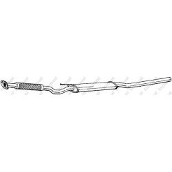 Stredný tlmič výfuku BOSAL 285-211