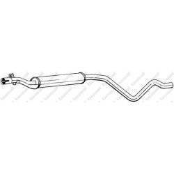 Stredný tlmič výfuku BOSAL 282-509