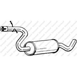Stredný tlmič výfuku BOSAL 233-805