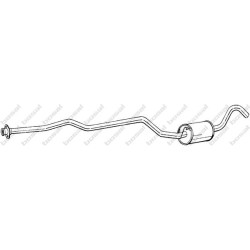 Stredný tlmič výfuku BOSAL 290-875