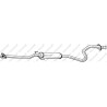 Stredný tlmič výfuku BOSAL 286-825