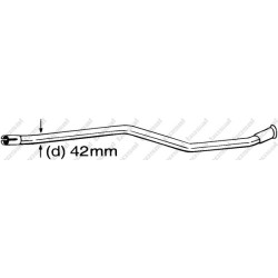 Opravné potrubie pre Katalyzátor BOSAL 889-533