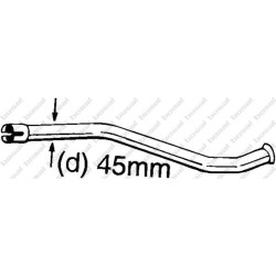 Opravné potrubie pre Katalyzátor BOSAL 889-143