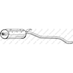 Koncový tlmič výfuku BOSAL 284-011