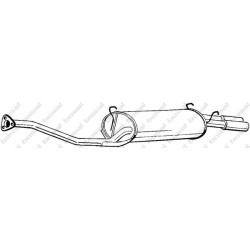 Koncový tlmič výfuku BOSAL 282-045