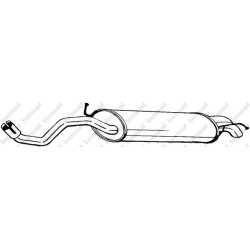 Koncový tlmič výfuku BOSAL 279-609