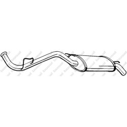 Koncový tlmič výfuku BOSAL 278-429