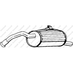 Koncový tlmič výfuku BOSAL 228-087