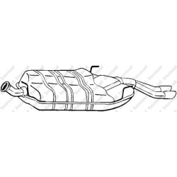 Koncový tlmič výfuku BOSAL 215-833