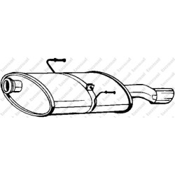 Koncový tlmič výfuku BOSAL 190-911