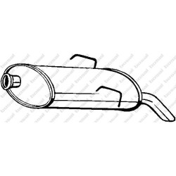 Koncový tlmič výfuku BOSAL 190-077
