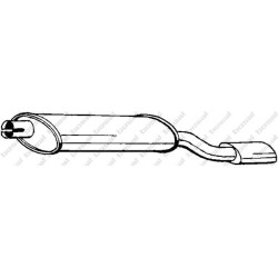 Koncový tlmič výfuku BOSAL 185-337