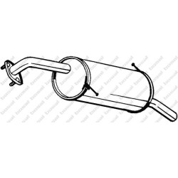Koncový tlmič výfuku BOSAL 171-045