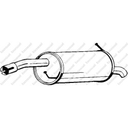 Koncový tlmič výfuku BOSAL 154-443