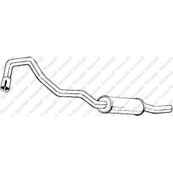 Koncový tlmič výfuku BOSAL 154-351