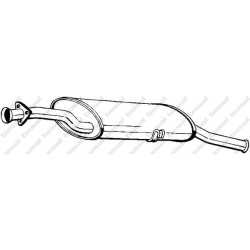 Koncový tlmič výfuku BOSAL 148-239