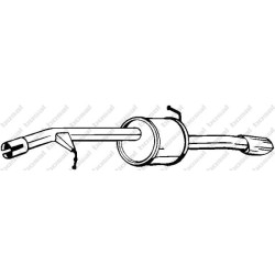 Koncový tlmič výfuku BOSAL 135-111