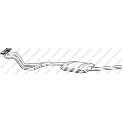 Predný tlmič výfuku POLMO 17.250