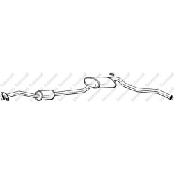 Stredný tlmič výfuku POLMO 08.21