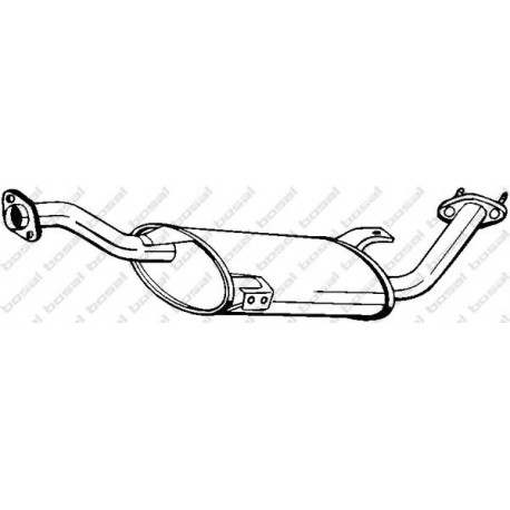 Stredný tlmič výfuku POLMO 15.203