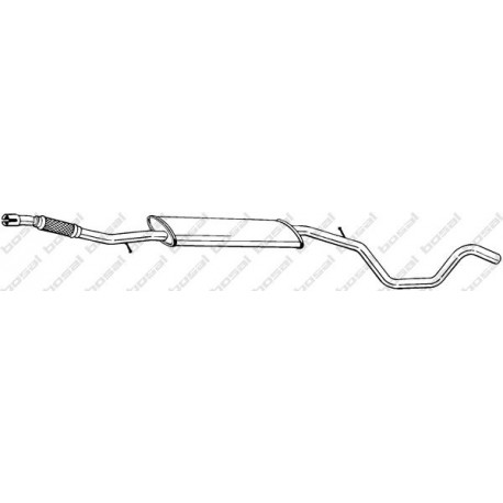 Stredný tlmič výfuku BOSAL 294-001