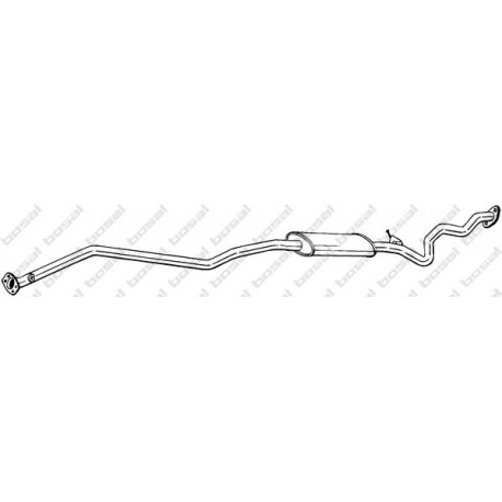 Stredný tlmič výfuku BOSAL 293-011