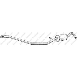 Stredný tlmič výfuku BOSAL 292-999