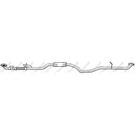 Stredný tlmič výfuku BOSAL 292-591