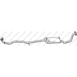 Stredný tlmič výfuku BOSAL 292-003