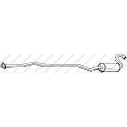 Stredný tlmič výfuku BOSAL 291-661