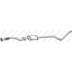 Stredný tlmič výfuku BOSAL 291-511