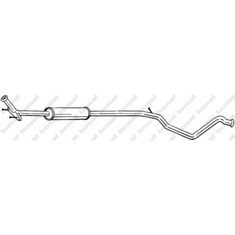 Stredný tlmič výfuku BOSAL 291-509