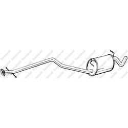 Stredný tlmič výfuku BOSAL 291-011