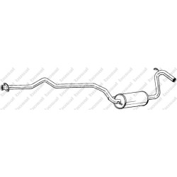 Stredný tlmič výfuku BOSAL 290-877