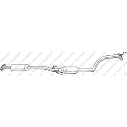 Stredný tlmič výfuku BOSAL 290-341