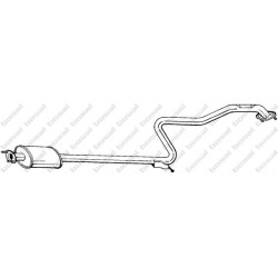 Stredný tlmič výfuku BOSAL 290-109