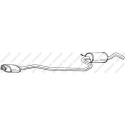 Stredný tlmič výfuku BOSAL 289-785