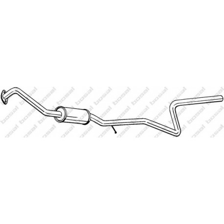 Stredný tlmič výfuku BOSAL 289-473